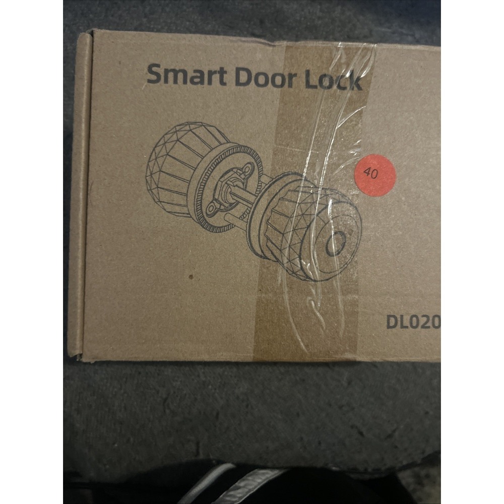 Smart Keyless DS02-QT-03 Fingerprint Door Lock with App ControlBlack Used Black